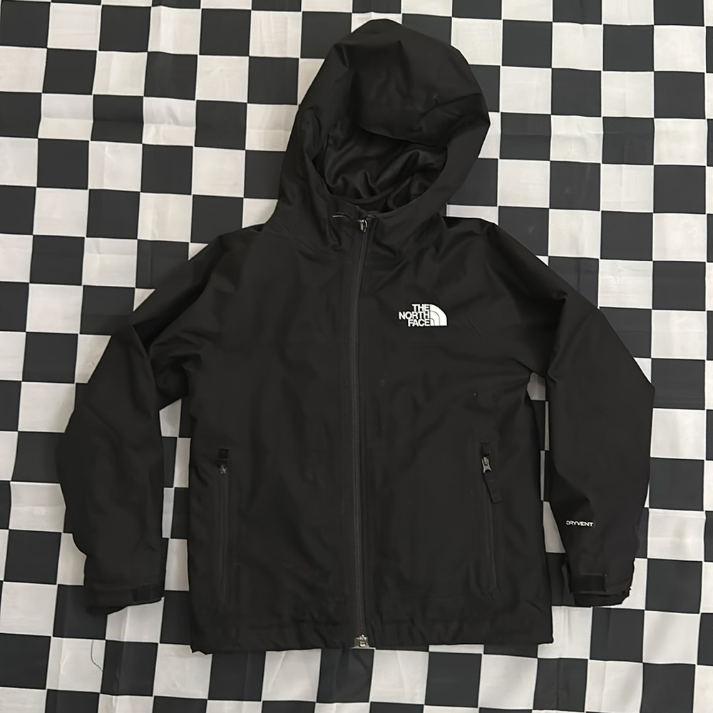 The North Face Kids Boys Black Fleece Dry Vent Warm Jacket XS
